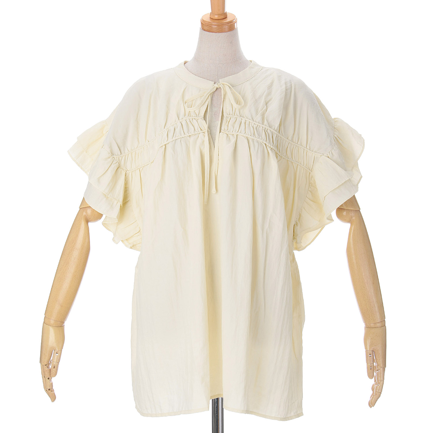 vingtrois ボリュームフリルブラウス - 画像4