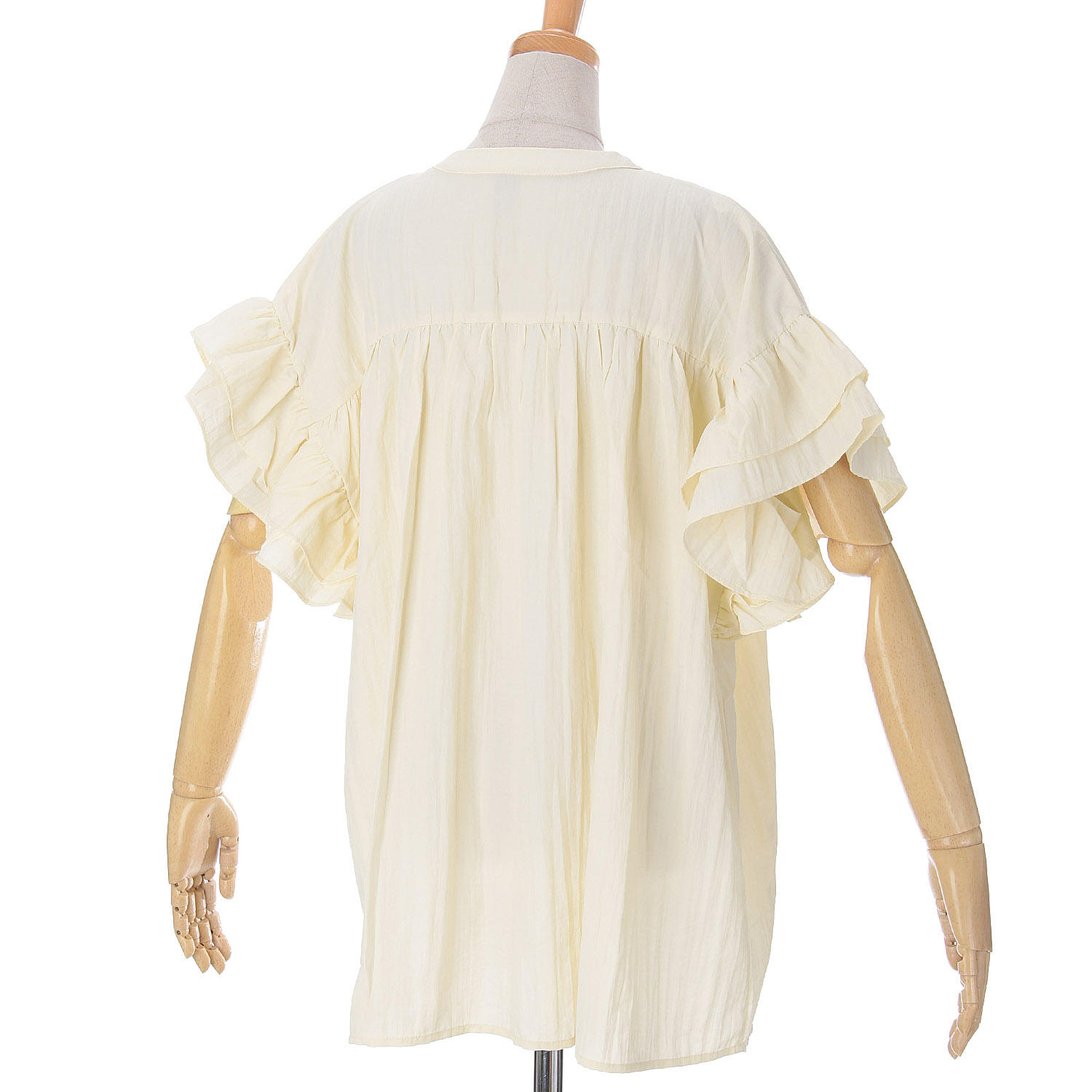 vingtrois ボリュームフリルブラウス - 画像5