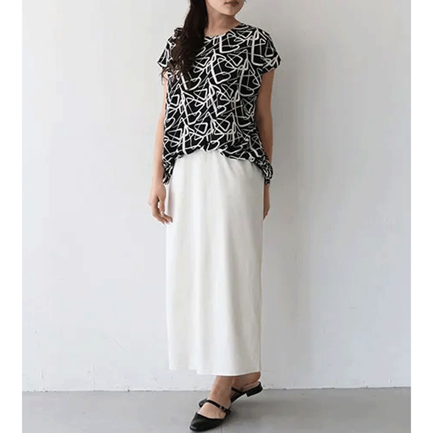 【Insta Live】vingtrois プリントドッキングワンピース - 画像4