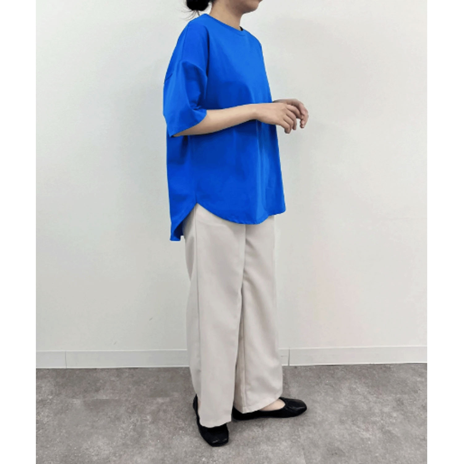 【Insta Live】vingtrois ドライタッチコットン裾ラウンドTシャツ - 画像22