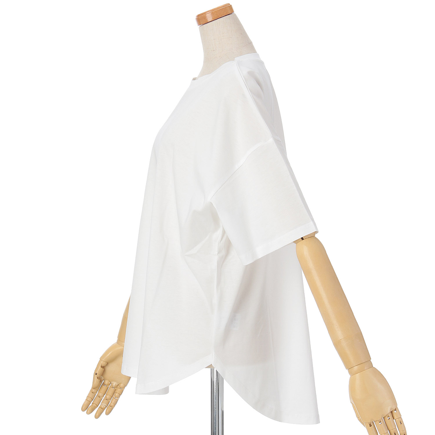 【Insta Live】vingtrois ドライタッチコットン裾ラウンドTシャツ - 画像7