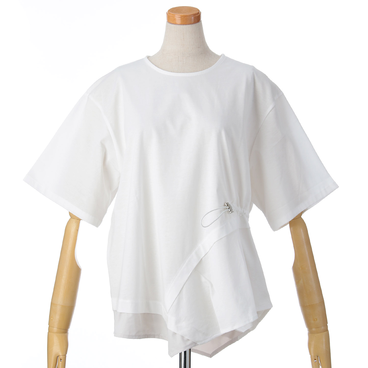 【Insta Live】vingtrois ドライタッチコットンアシメドロストTシャツ