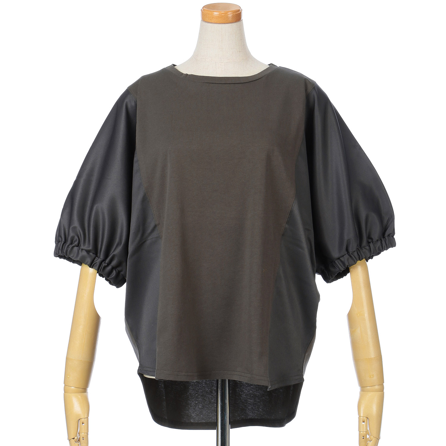 vingtrois ドルマン袖異素材トップス - 画像2