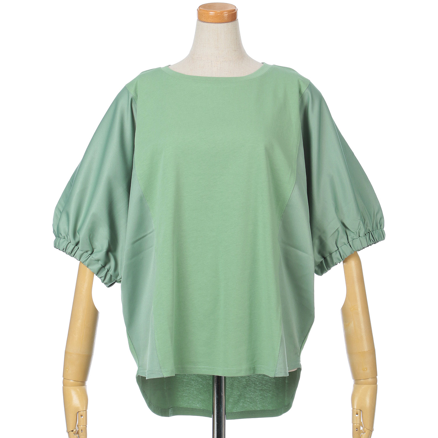 vingtrois ドルマン袖異素材トップス