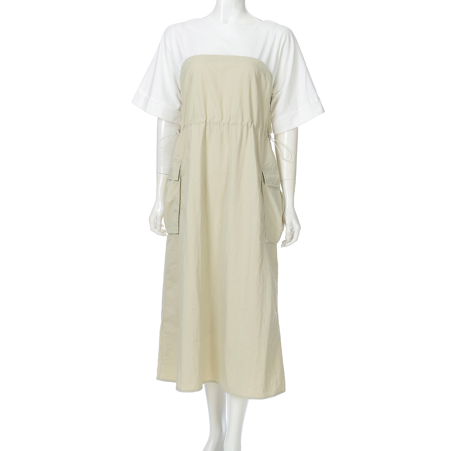 【InstaLive】Vingtrois 異素材ドッキングワンピース - 画像8