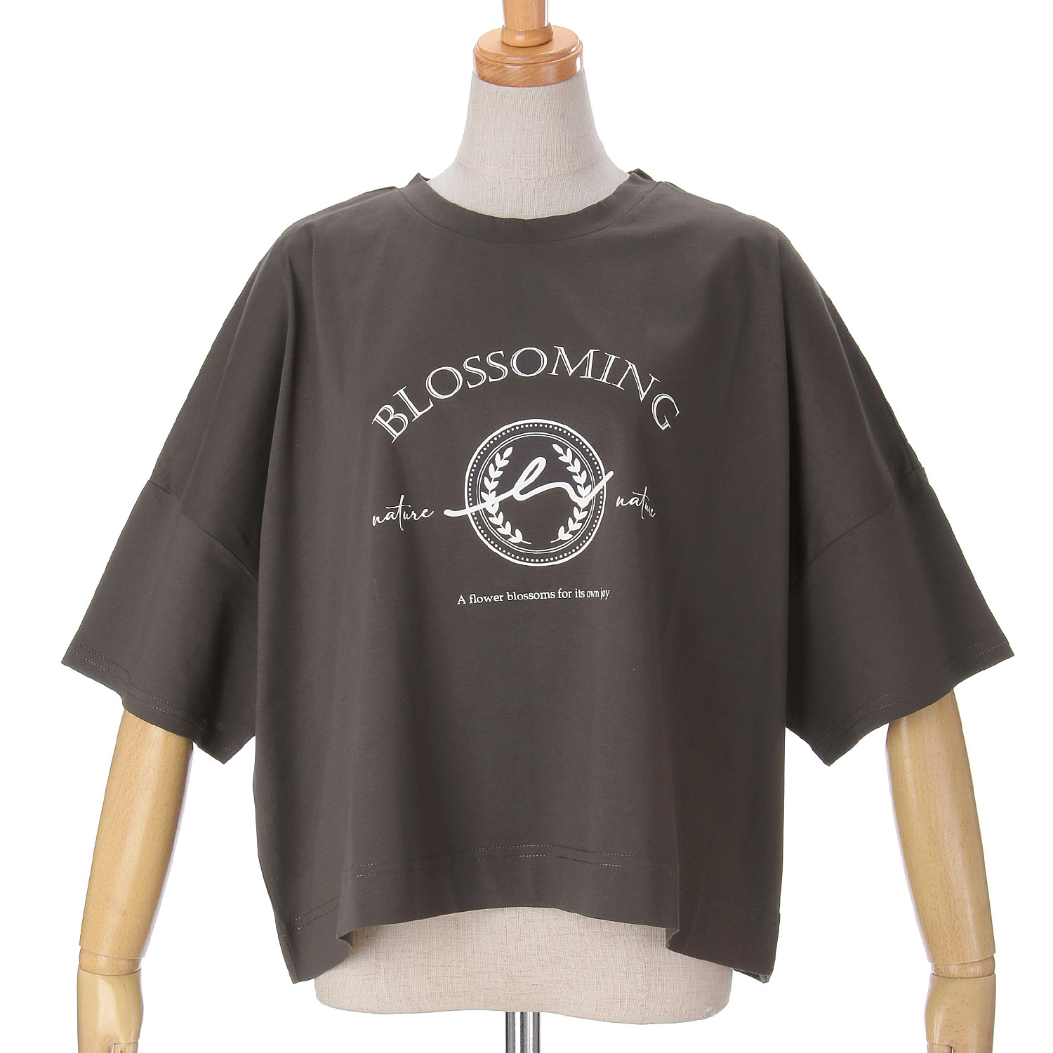 Vingtrois ドライタッチコットンカレッジ風ロゴ - 画像2