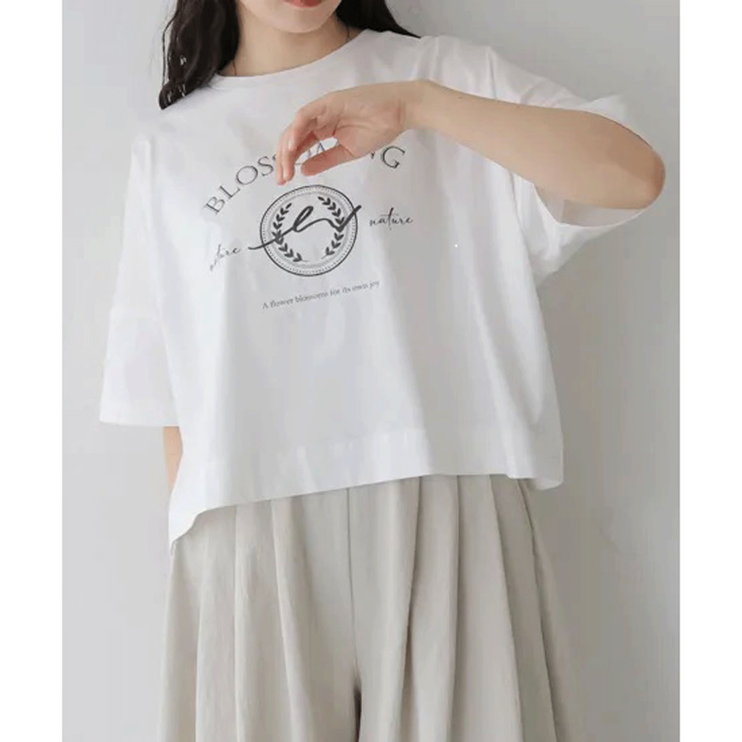 Vingtrois ドライタッチコットンカレッジ風ロゴ - 画像6