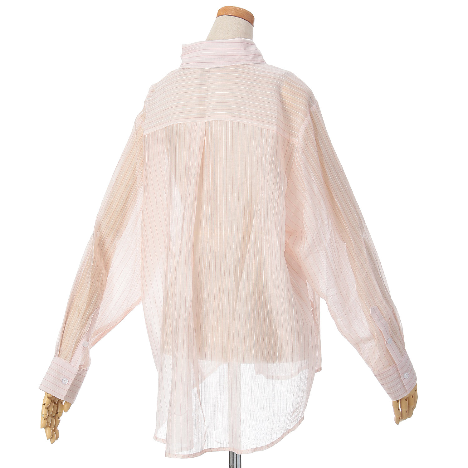 【Insta Live】vingtrois シアーストライプシャツ - 画像5