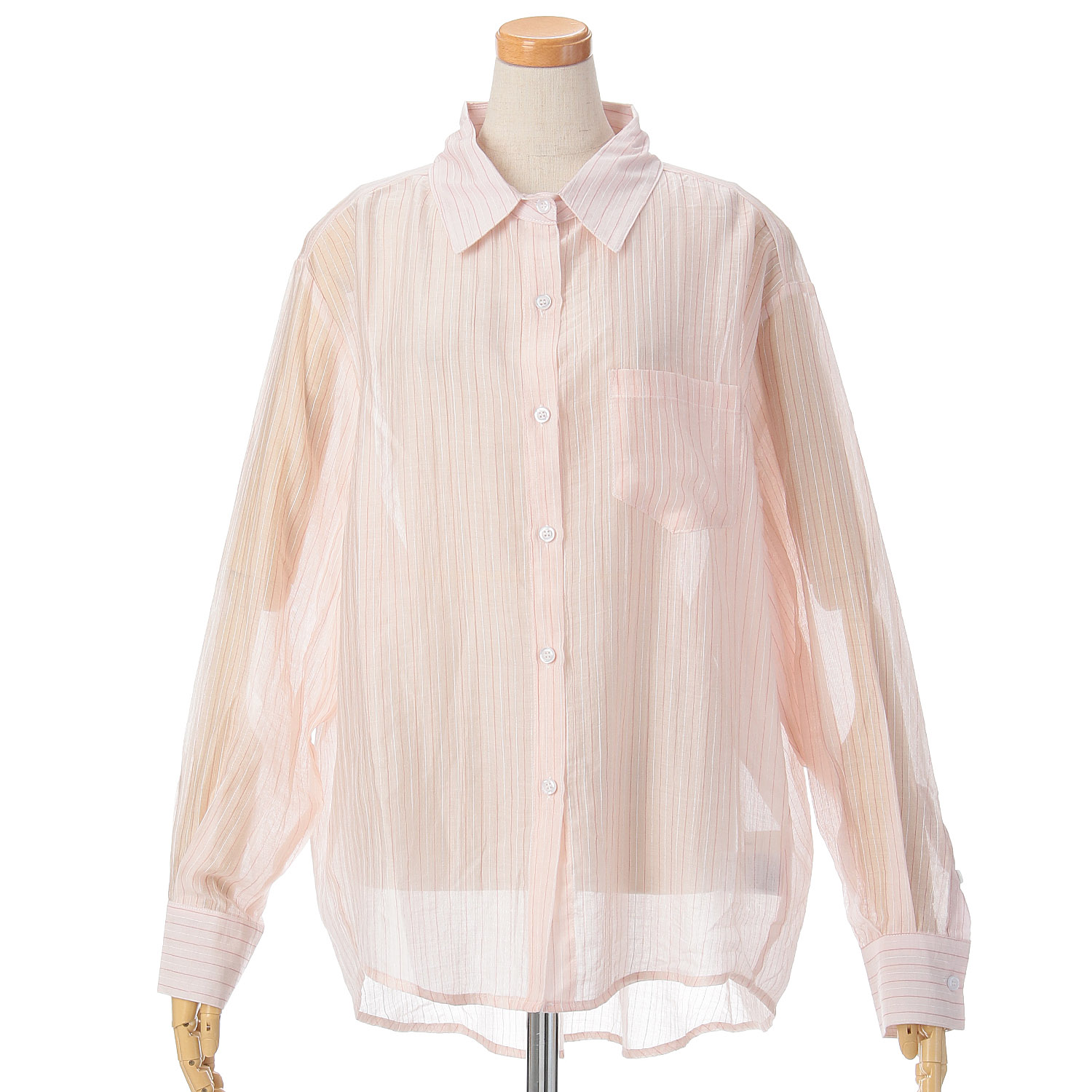 【Insta Live】vingtrois シアーストライプシャツ