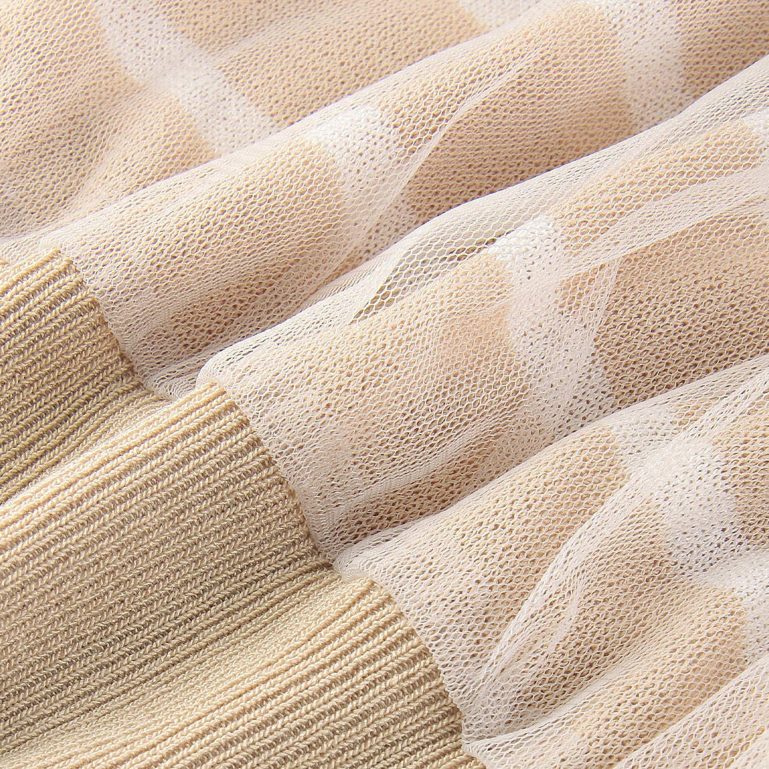 vingtrois チュール重ね着ボーダープルオーバー - 画像12