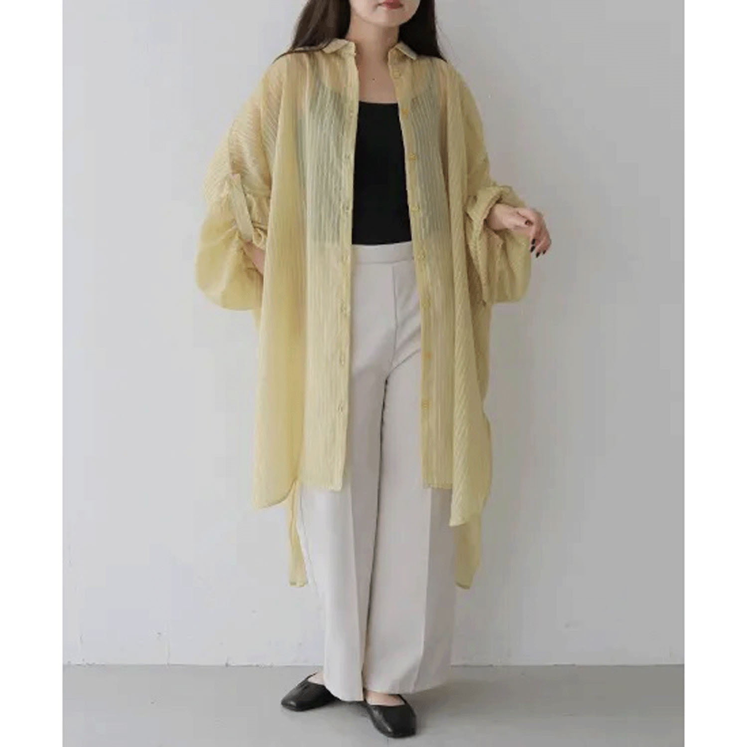 【InstaLive】【動画あり】 vingtrois オーバーシアーストライプシャツ