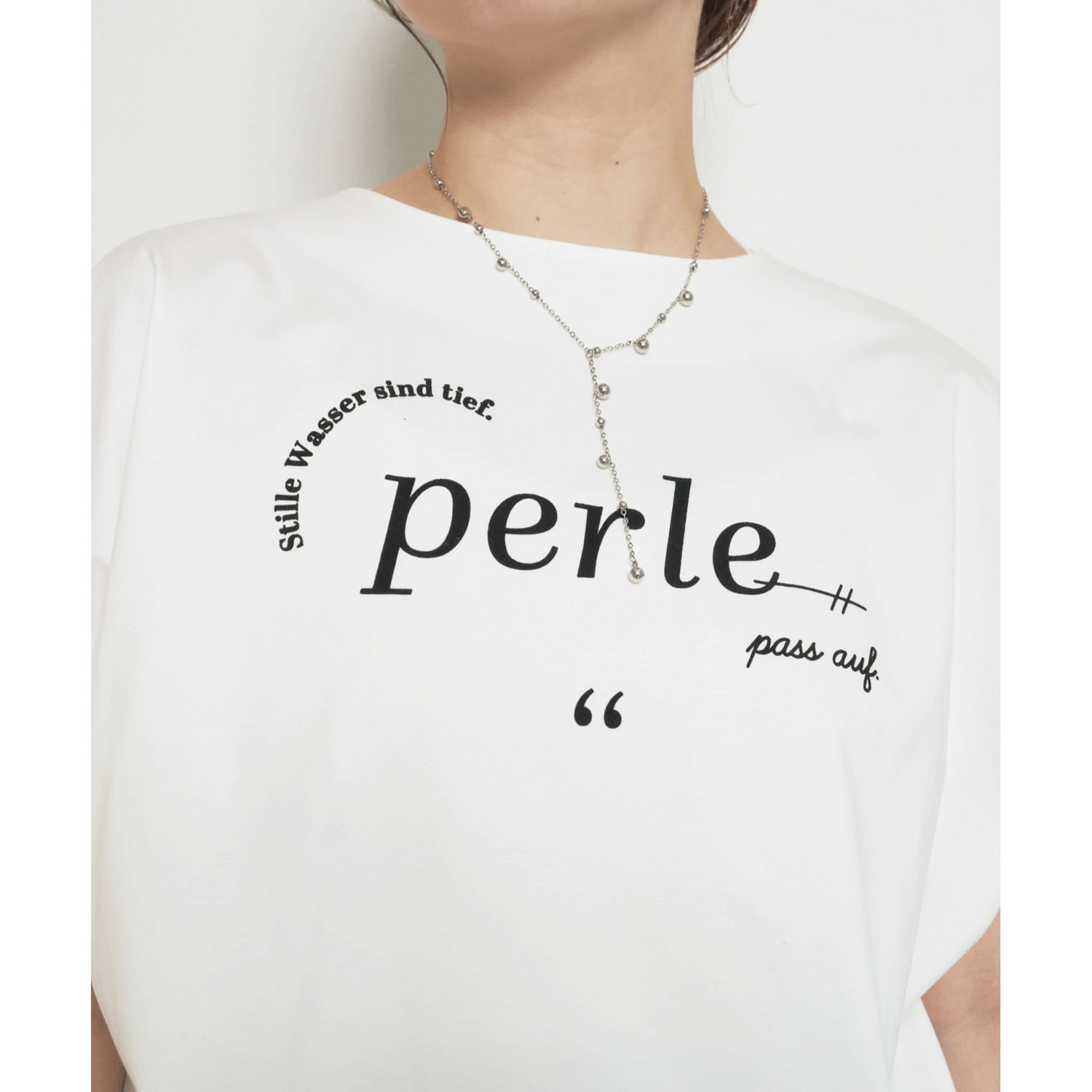 Palm Riche レイヤードライクレースTシャツ - 画像17