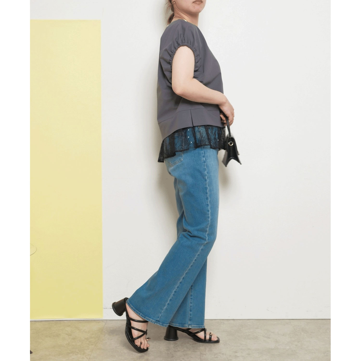 Palm Riche レイヤードライクレースTシャツ - 画像24