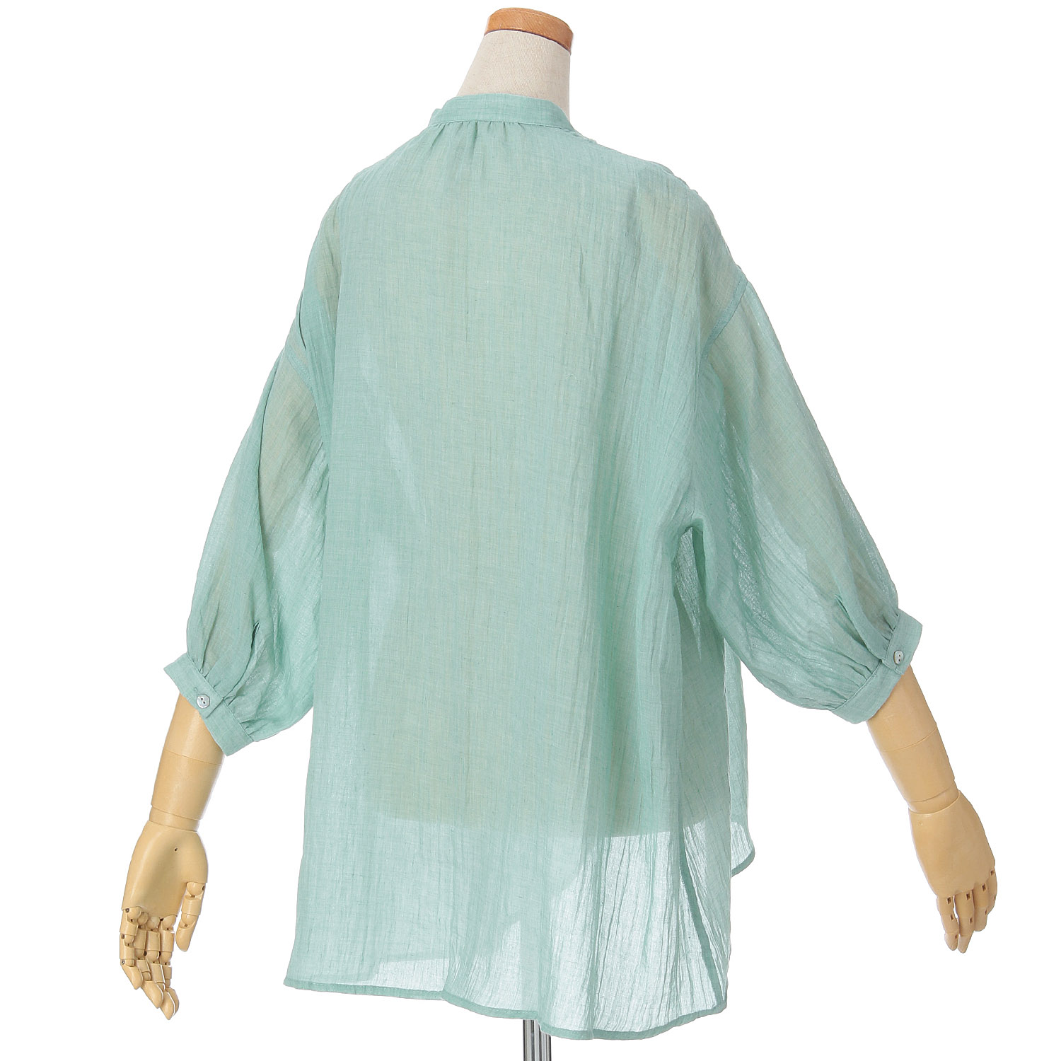 ザンパ 7分袖バンドカラーブラウス - 画像10