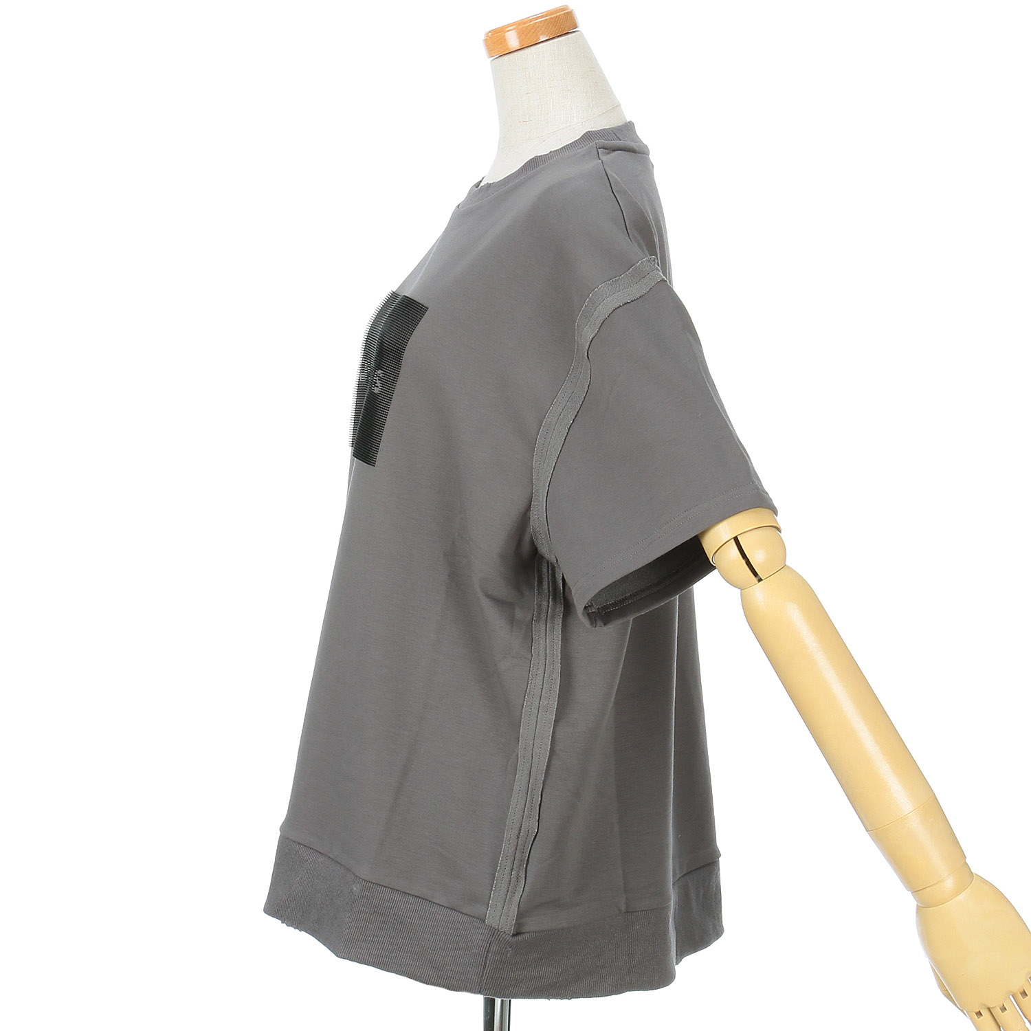 33℃ ラバーブラシプリントダメージ加工 Tシャツ - 画像5