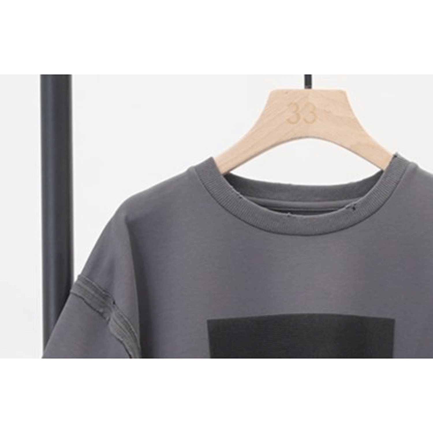 33℃ ラバーブラシプリントダメージ加工 Tシャツ - 画像8