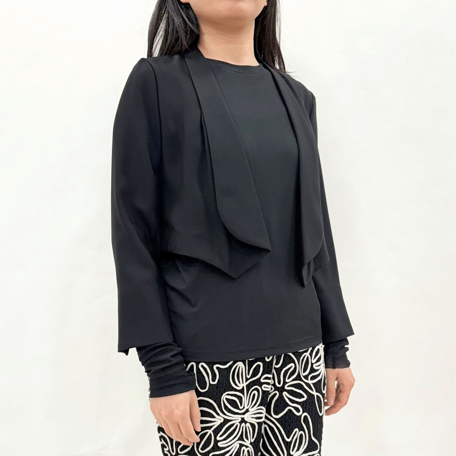 Replete バックサテン羽織