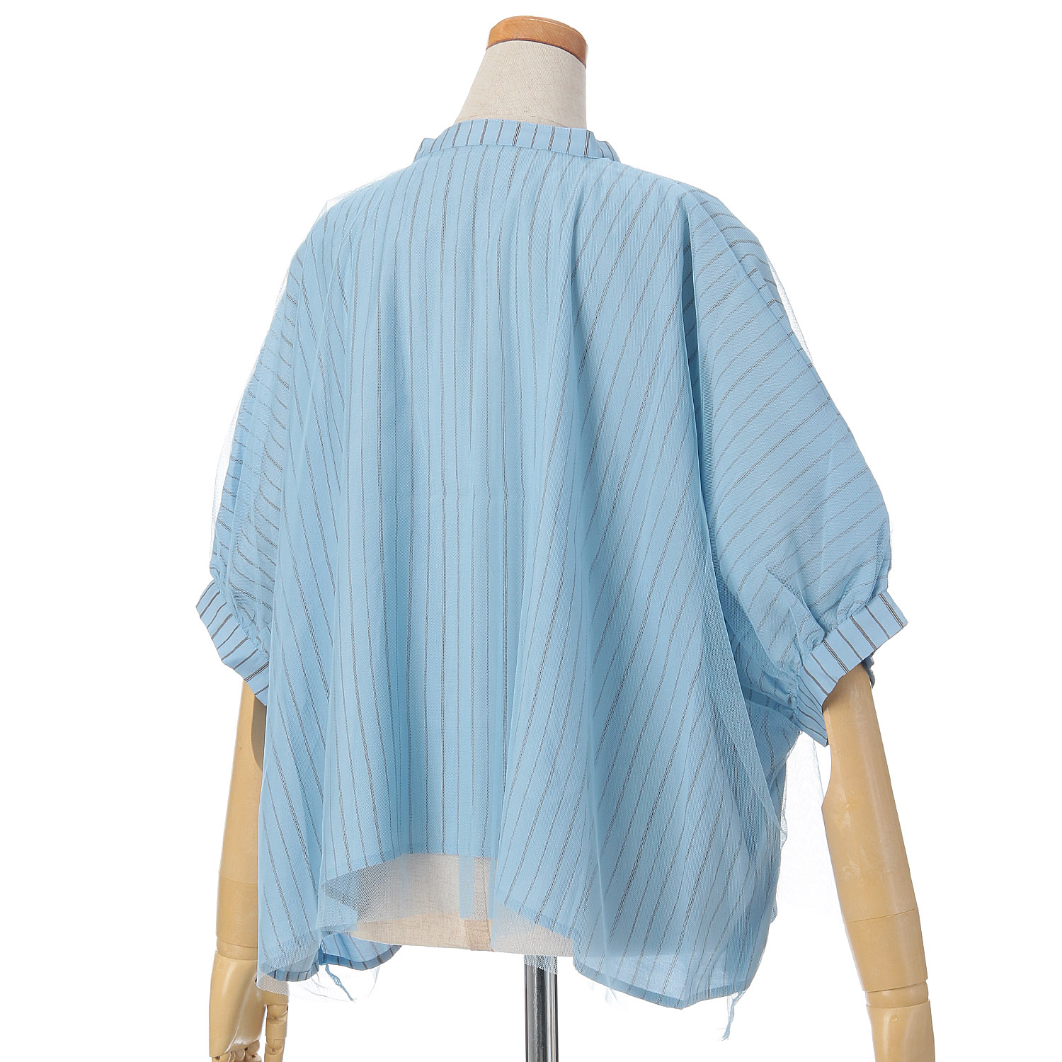 vingtrois ショートチュール重ねシャツ - 画像5