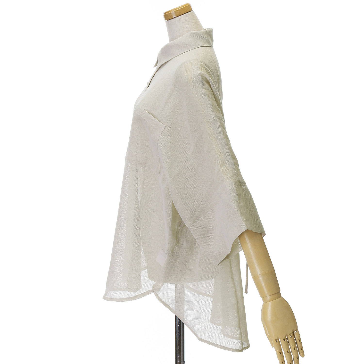 Emilyanバックスリットシアーシャツ - 画像3