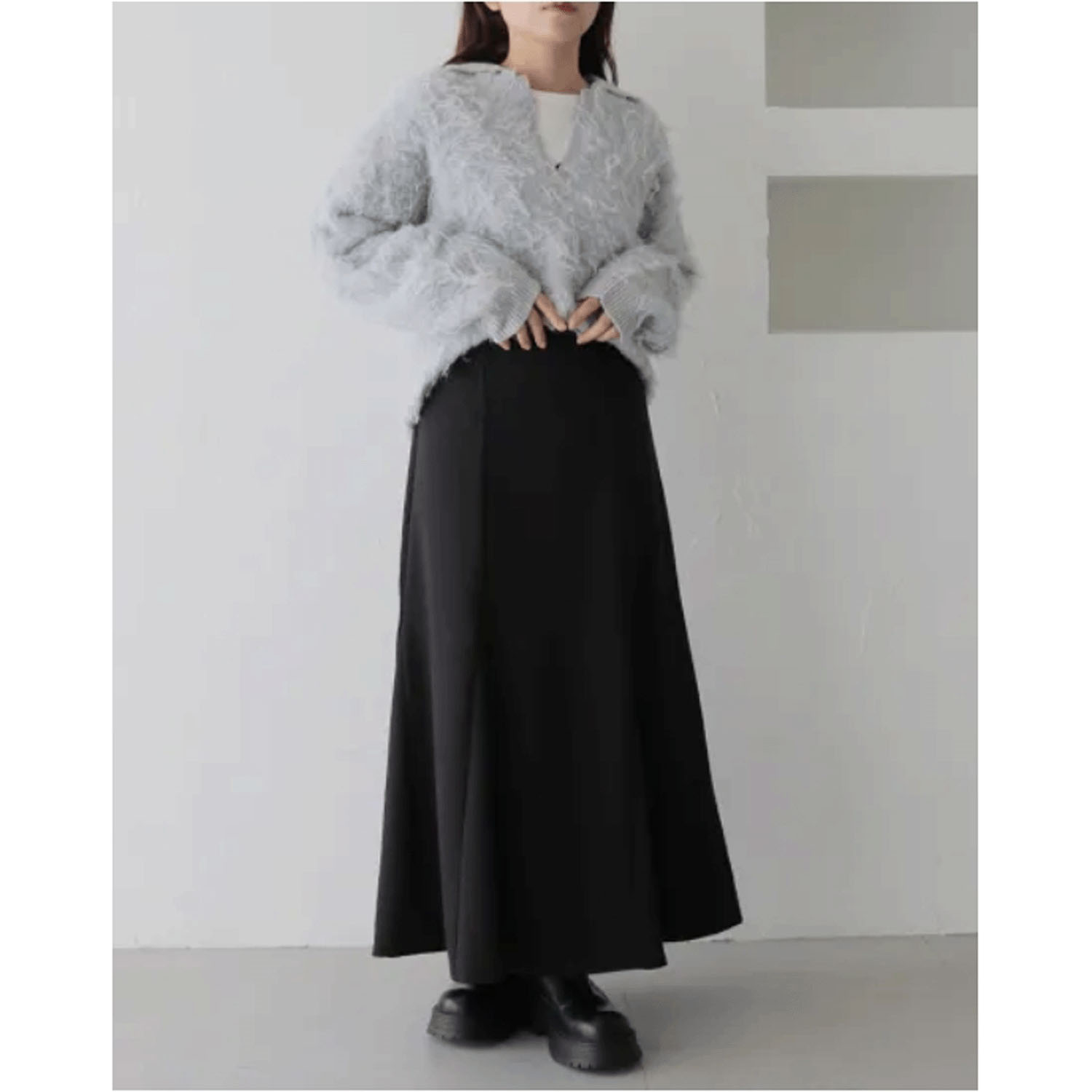 【Insta Live】vingtrois シャギー起毛ポロニット - 画像3