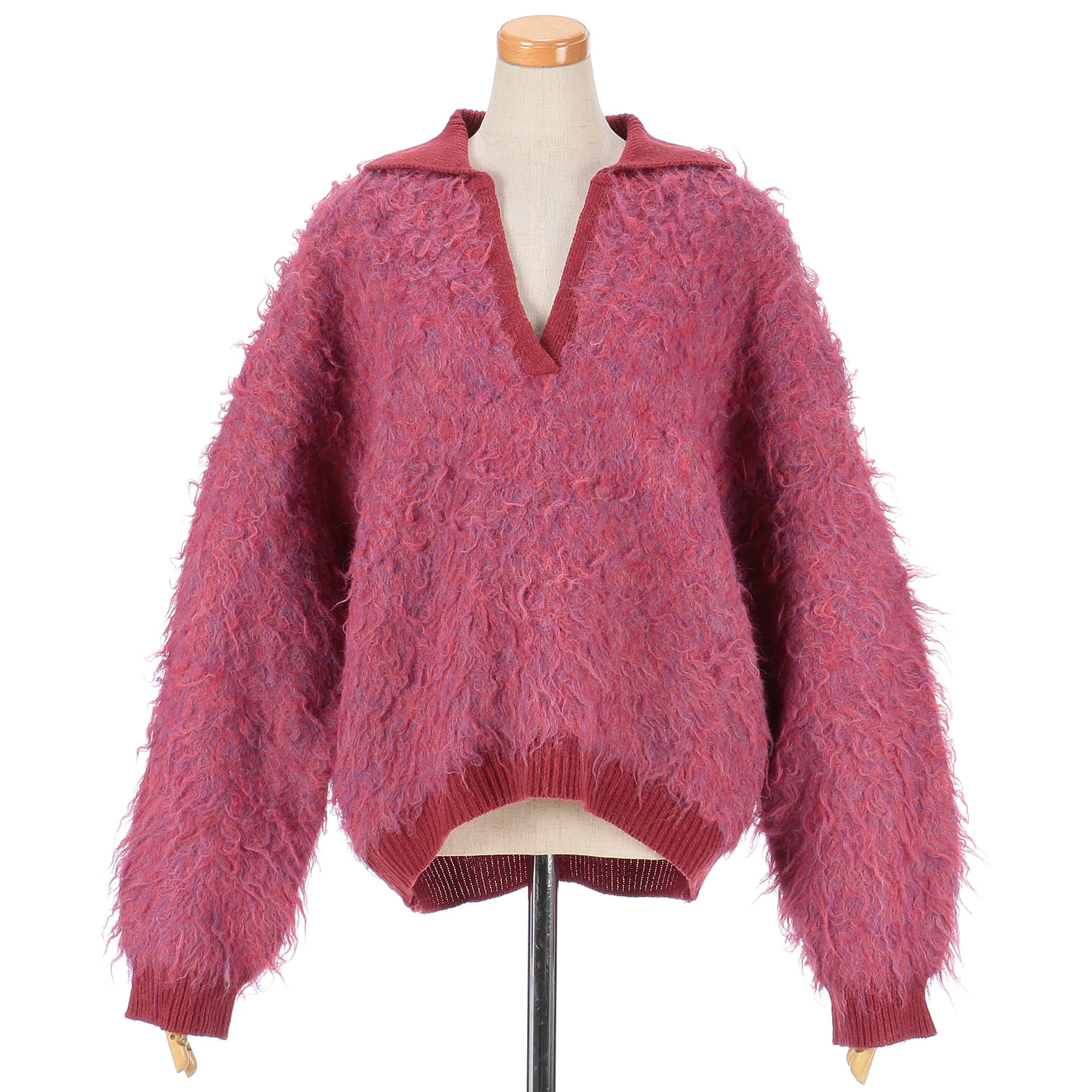 【Insta Live】vingtrois シャギー起毛ポロニット - 画像22