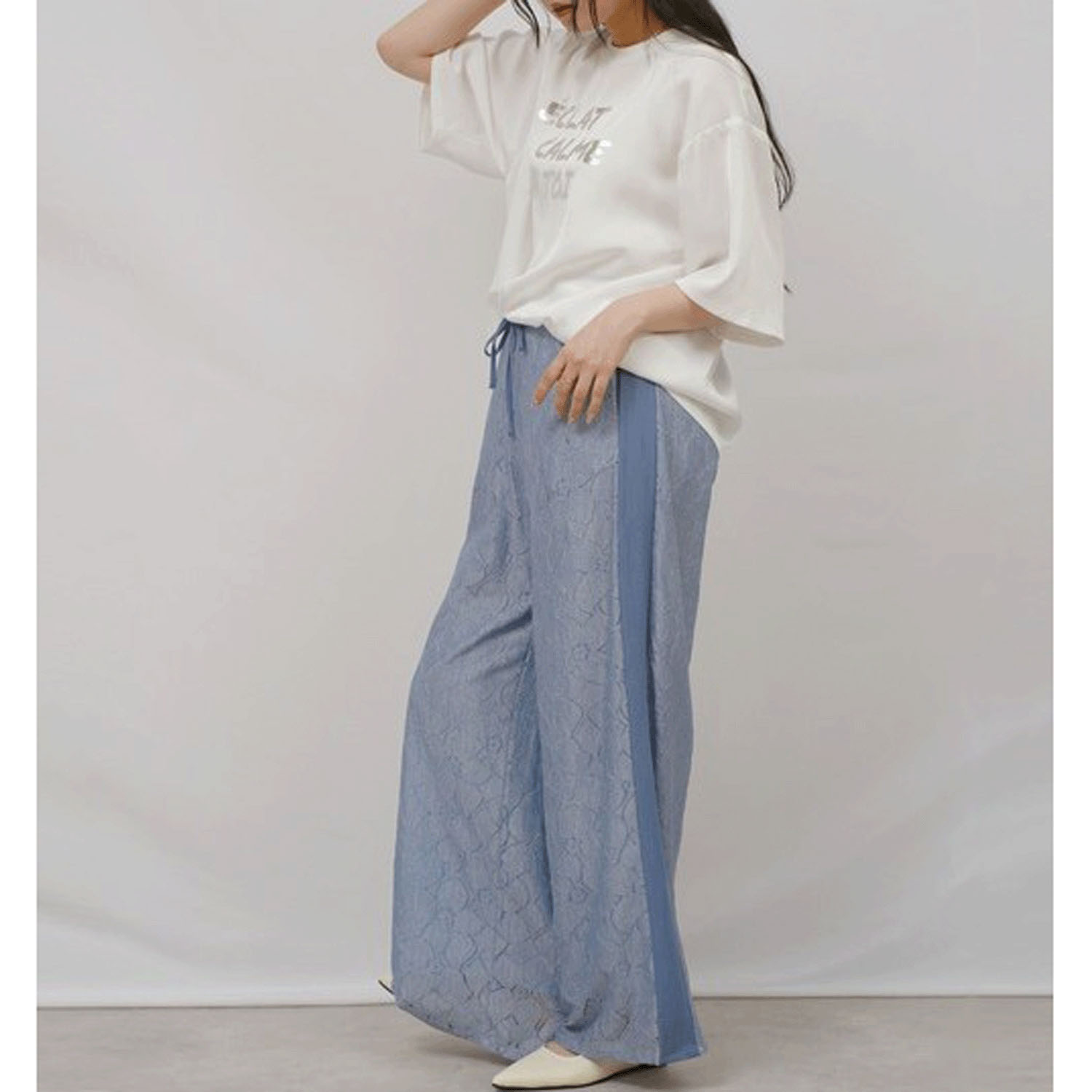 Palm Riche ワッシャーサテンTOPS - 画像4