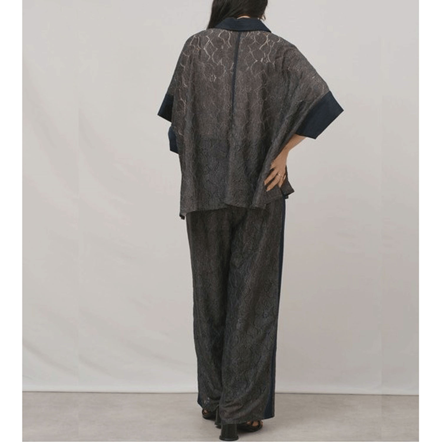 Palm Riche デニムレーストップス - 画像17