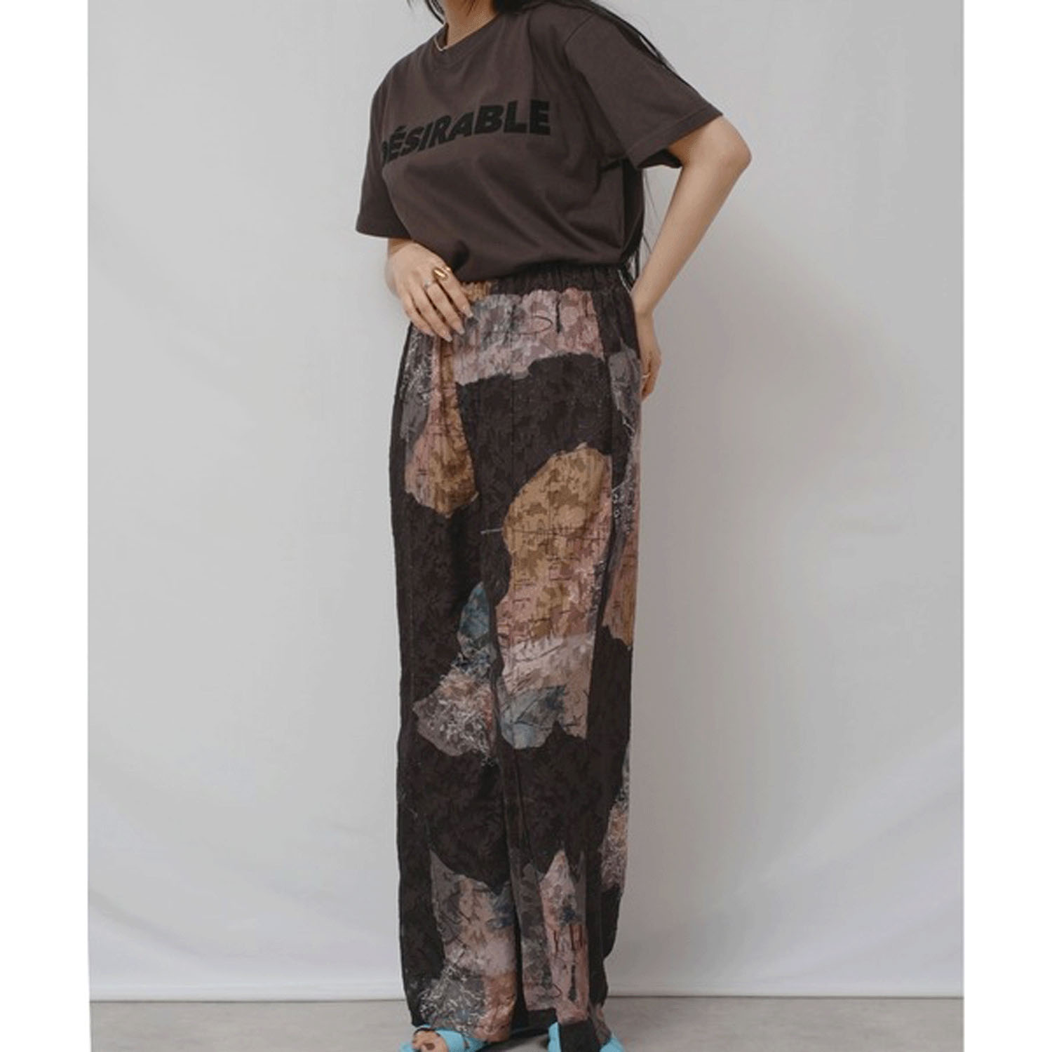 Palm Riche 風景アート柄パンツ - 画像18