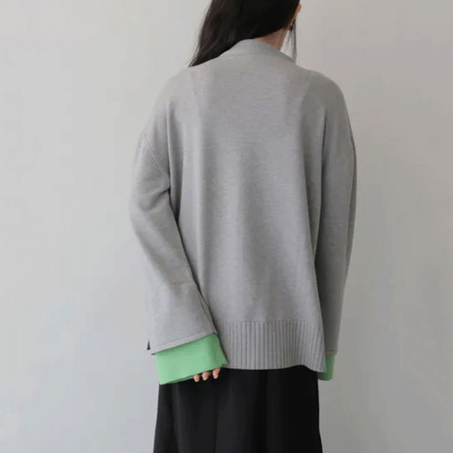 【Insta Live】vingtrois 袖配色プルオーバー - 画像5