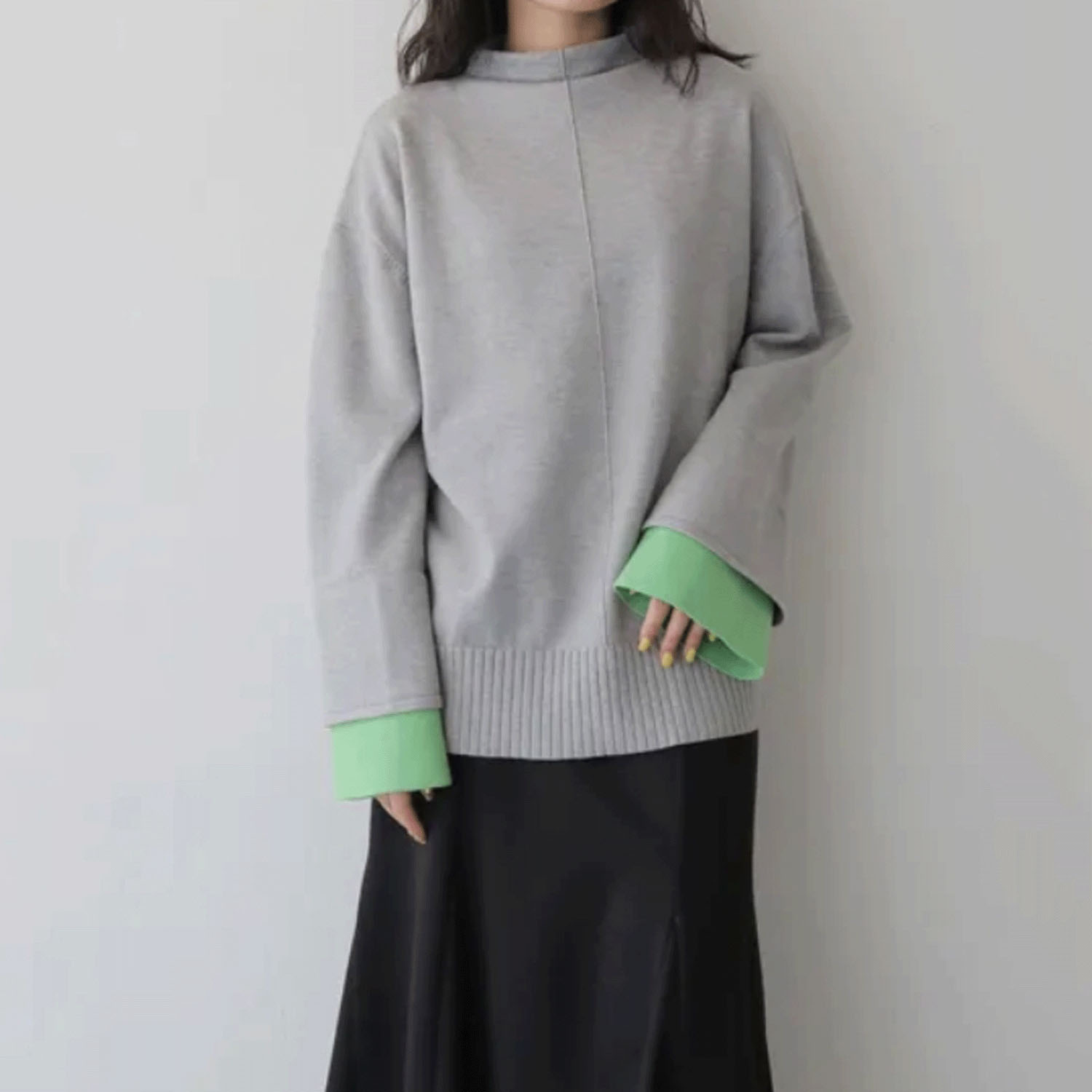 【Insta Live】vingtrois 袖配色プルオーバー