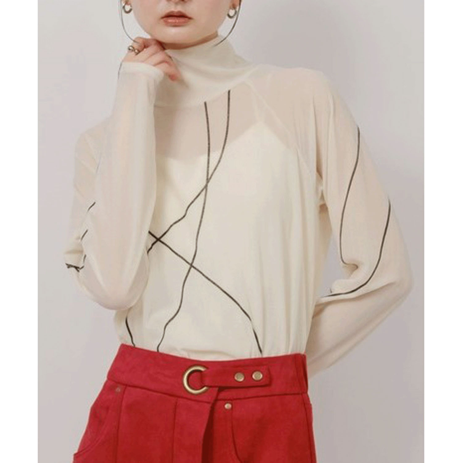 【Insta Live】Palm Riche タトゥライクフロッキートップス