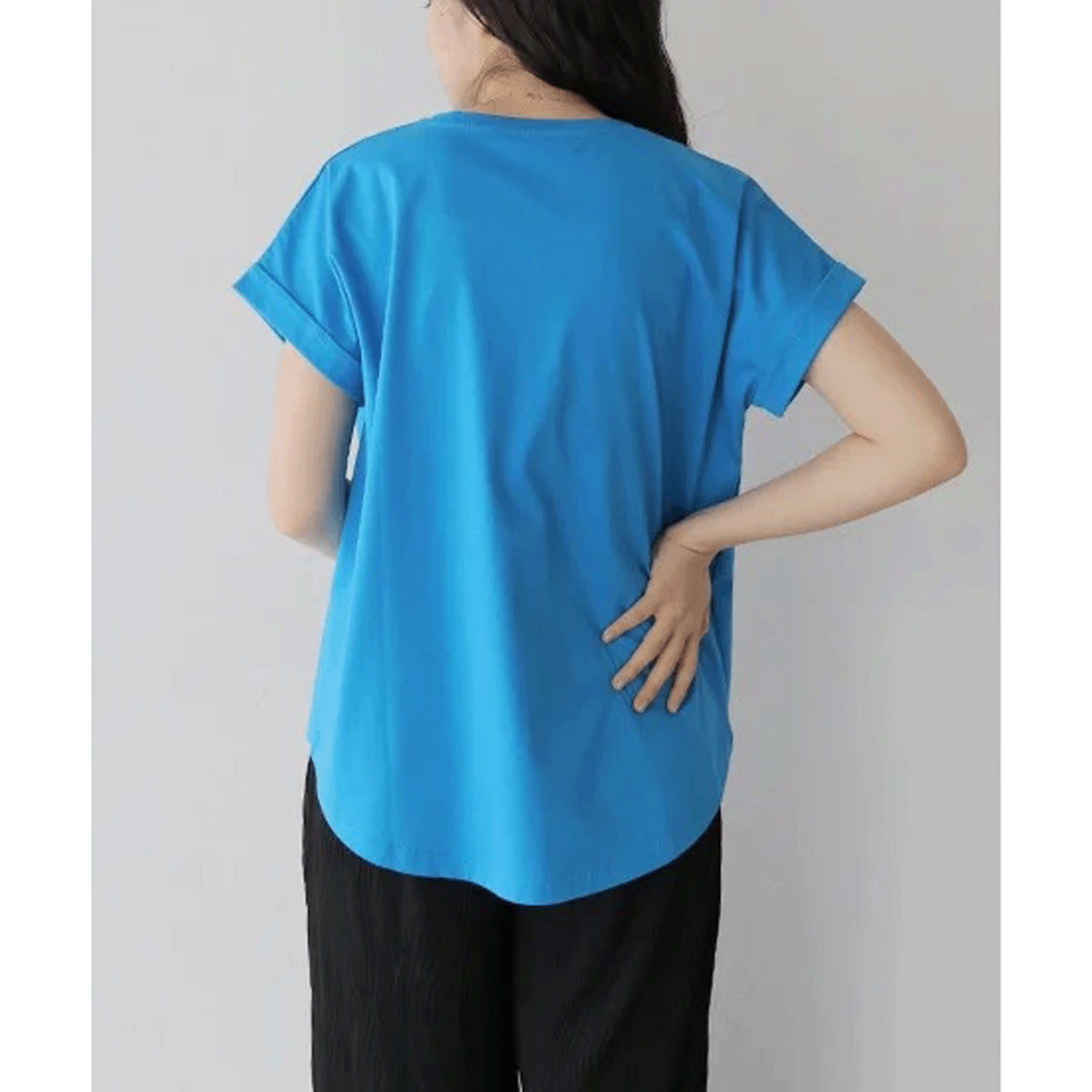 【Insta Live】Vingtrois ドライタッチコットンターンバックT - 画像11