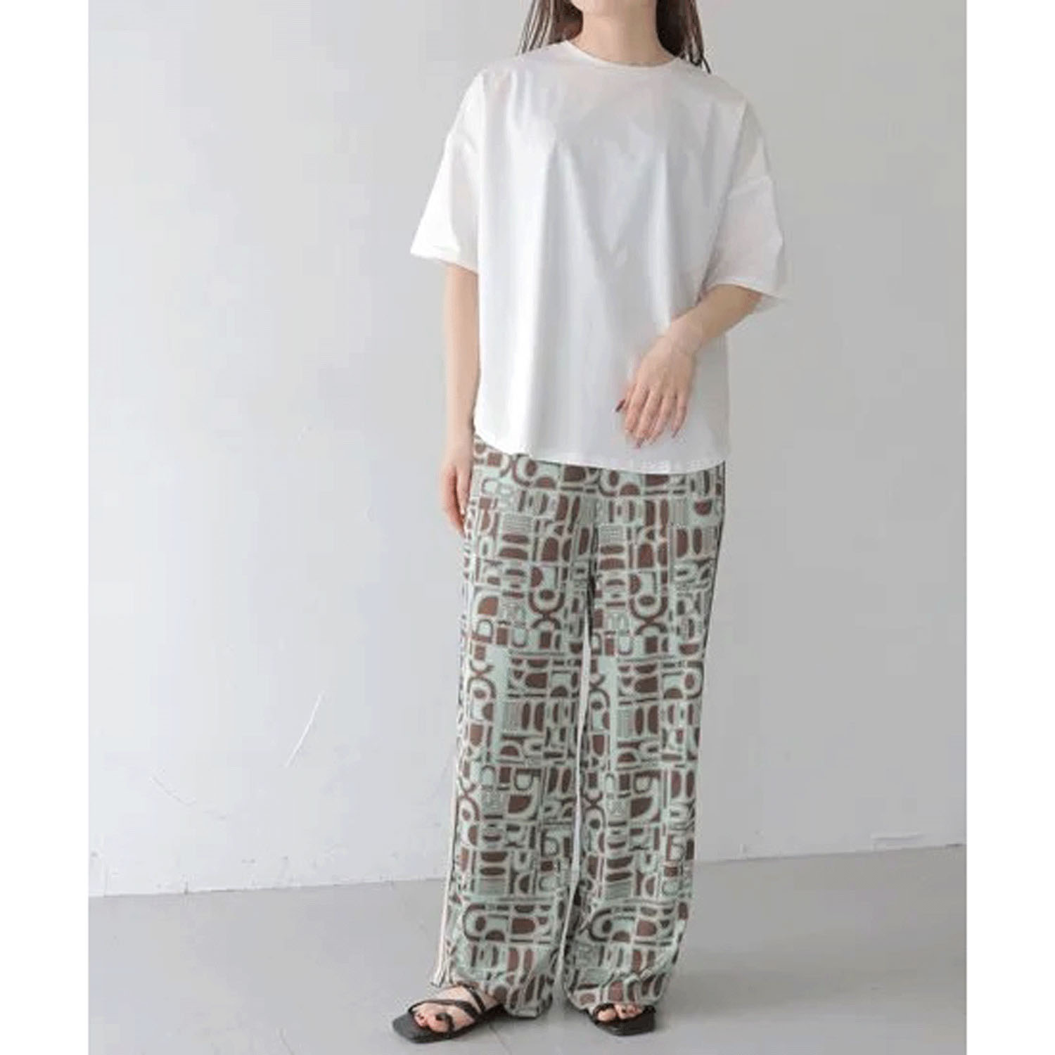 【Insta Live】Vingtrois ドライタッチコットン無地Tシャツ - 画像6