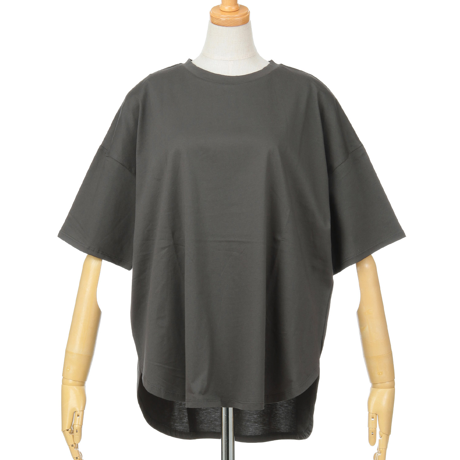 【Insta Live】Vingtrois ドライタッチコットン無地Tシャツ - 画像10