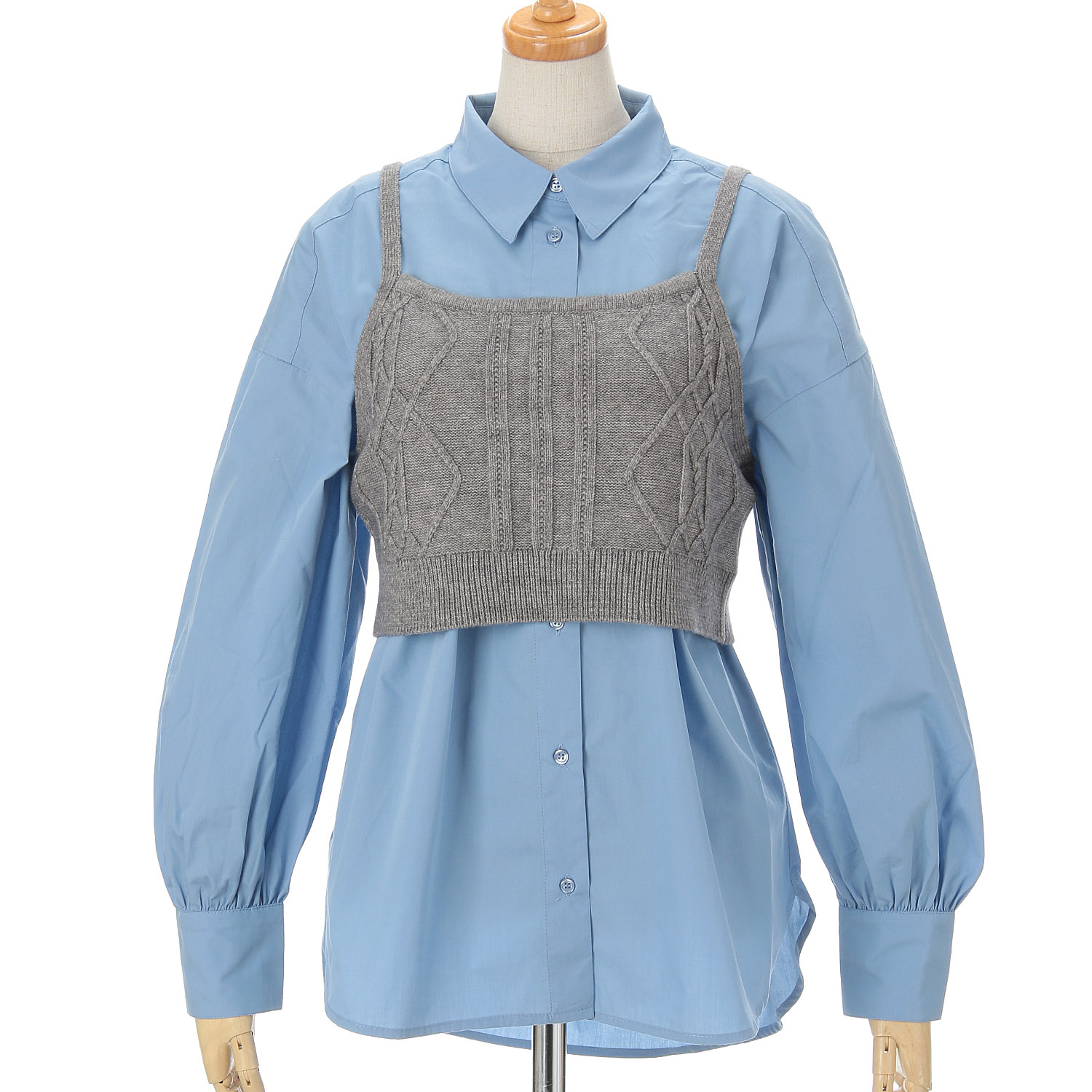 【Insta Live】innowave モチモチニットビスチェ＆シャツ