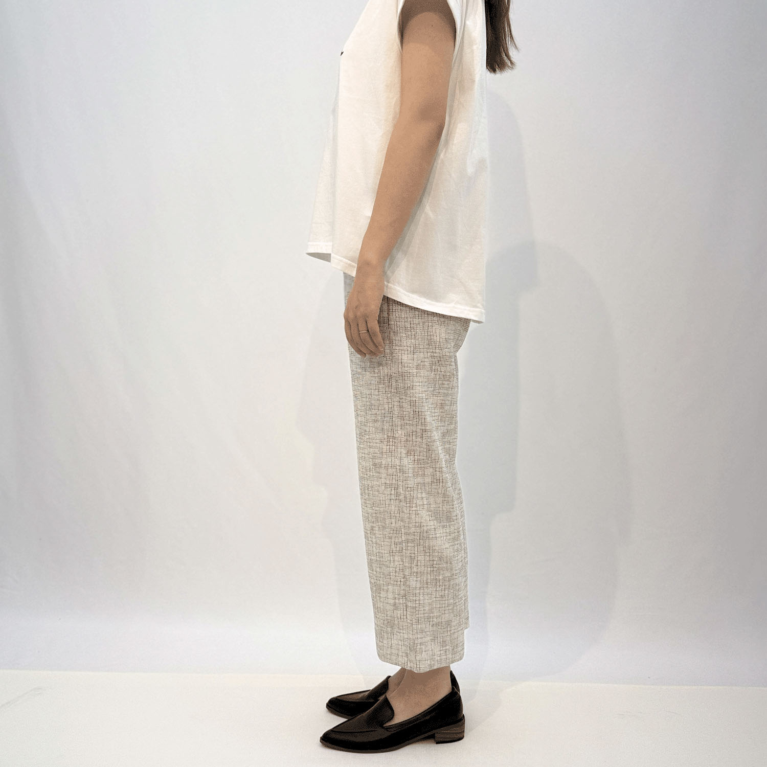 麻ライクセミワイドパンツ - 画像2