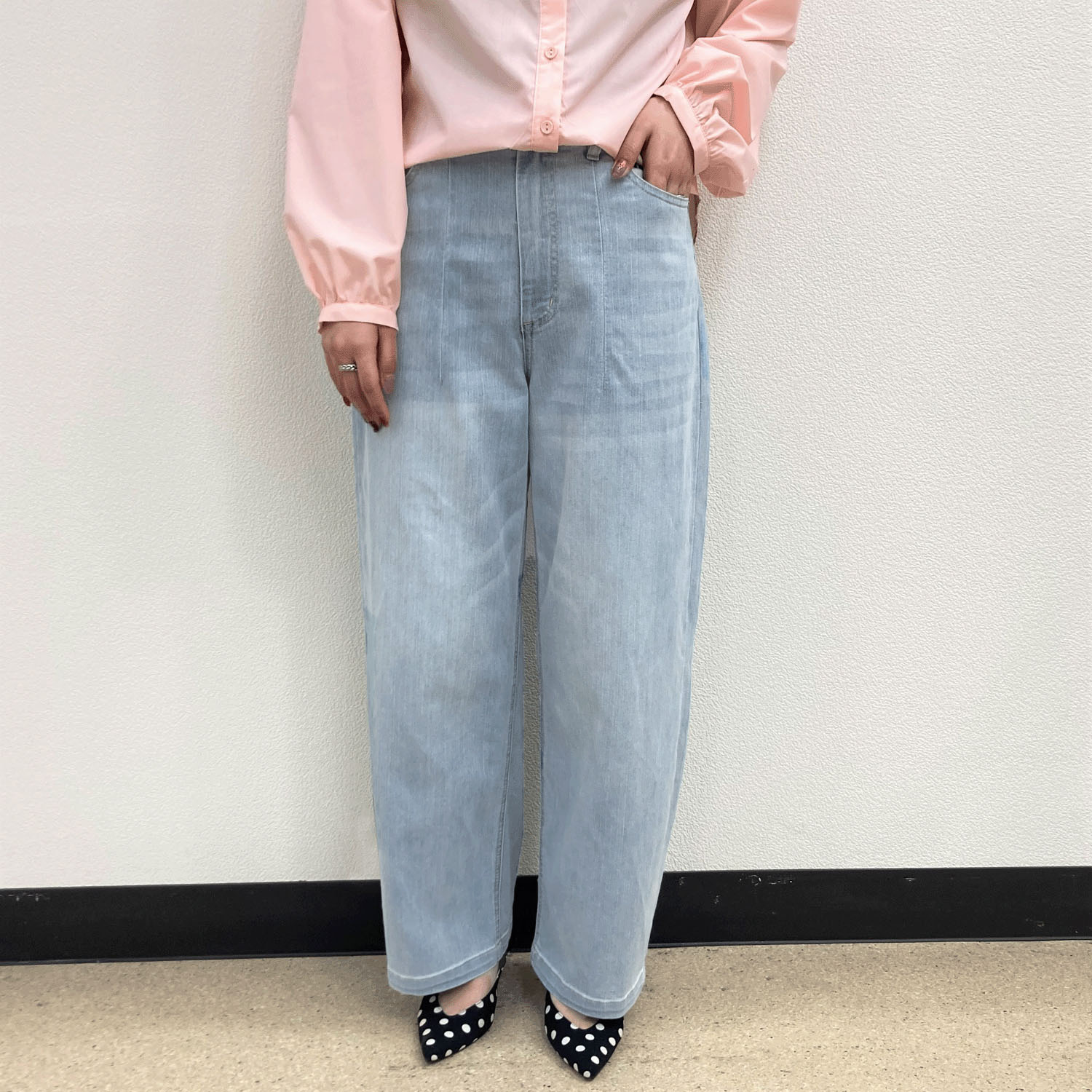 【新色追加！】 【Insta Live】JEUNE ET JOYEUX TCストレッチ デニムカーブパンツ - 画像7