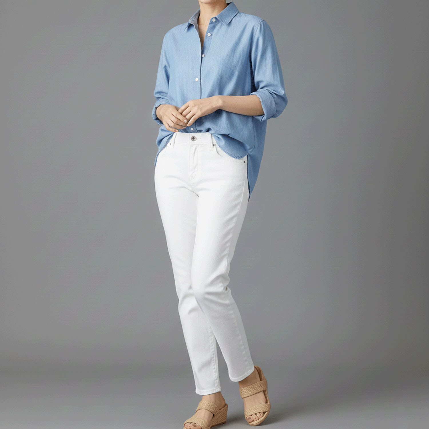 【Insta Live】aiai C／Nクールストレッチ 木陰デニムアンクルテーパード - 画像14