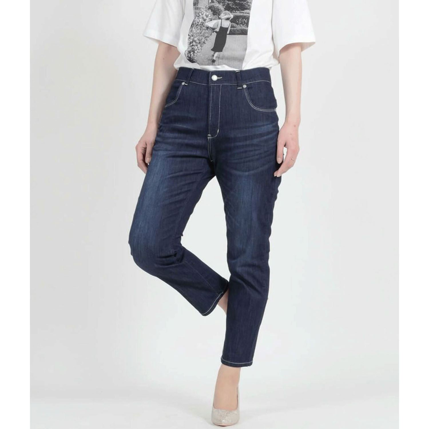 【Insta Live】aiai C／Nクールストレッチ 木陰デニムアンクルテーパード - 画像27