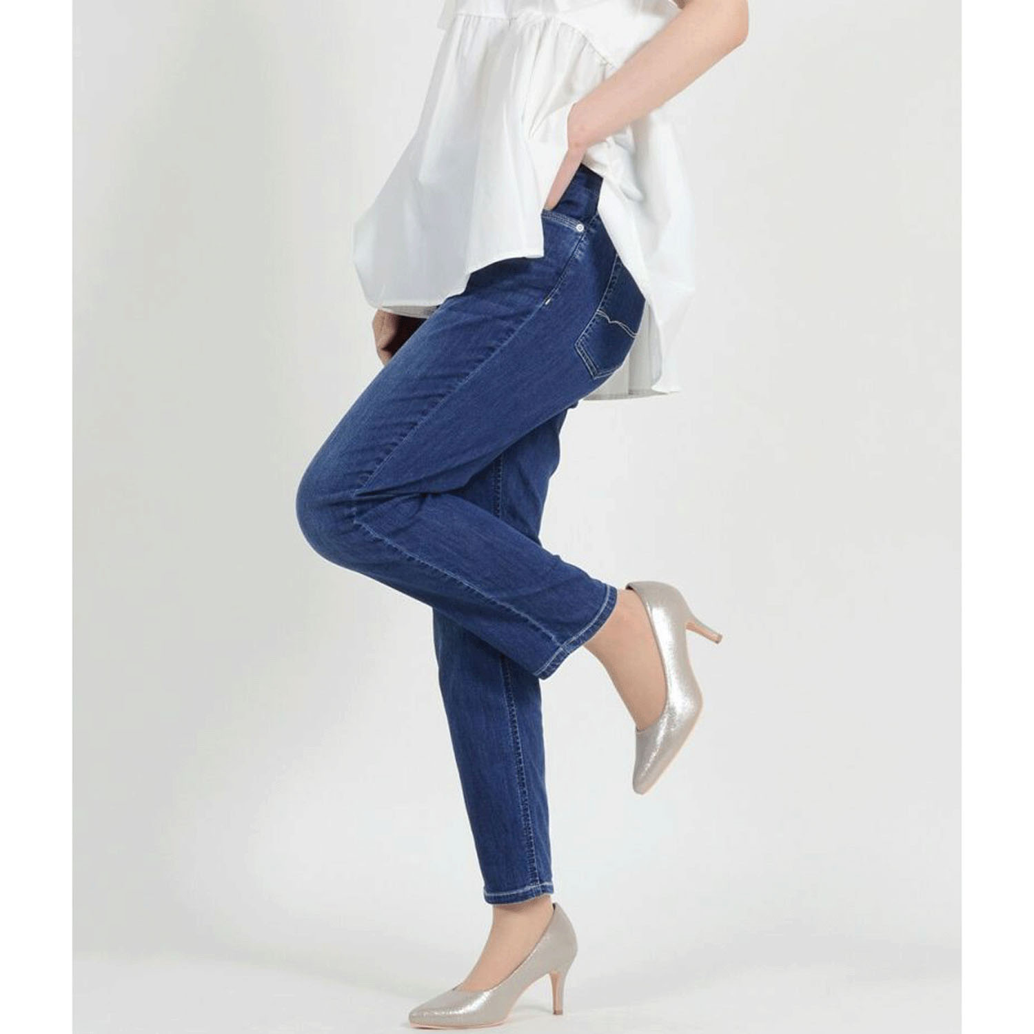 【Insta Live】aiai C／Nクールストレッチ 木陰デニムアンクルテーパード - 画像27