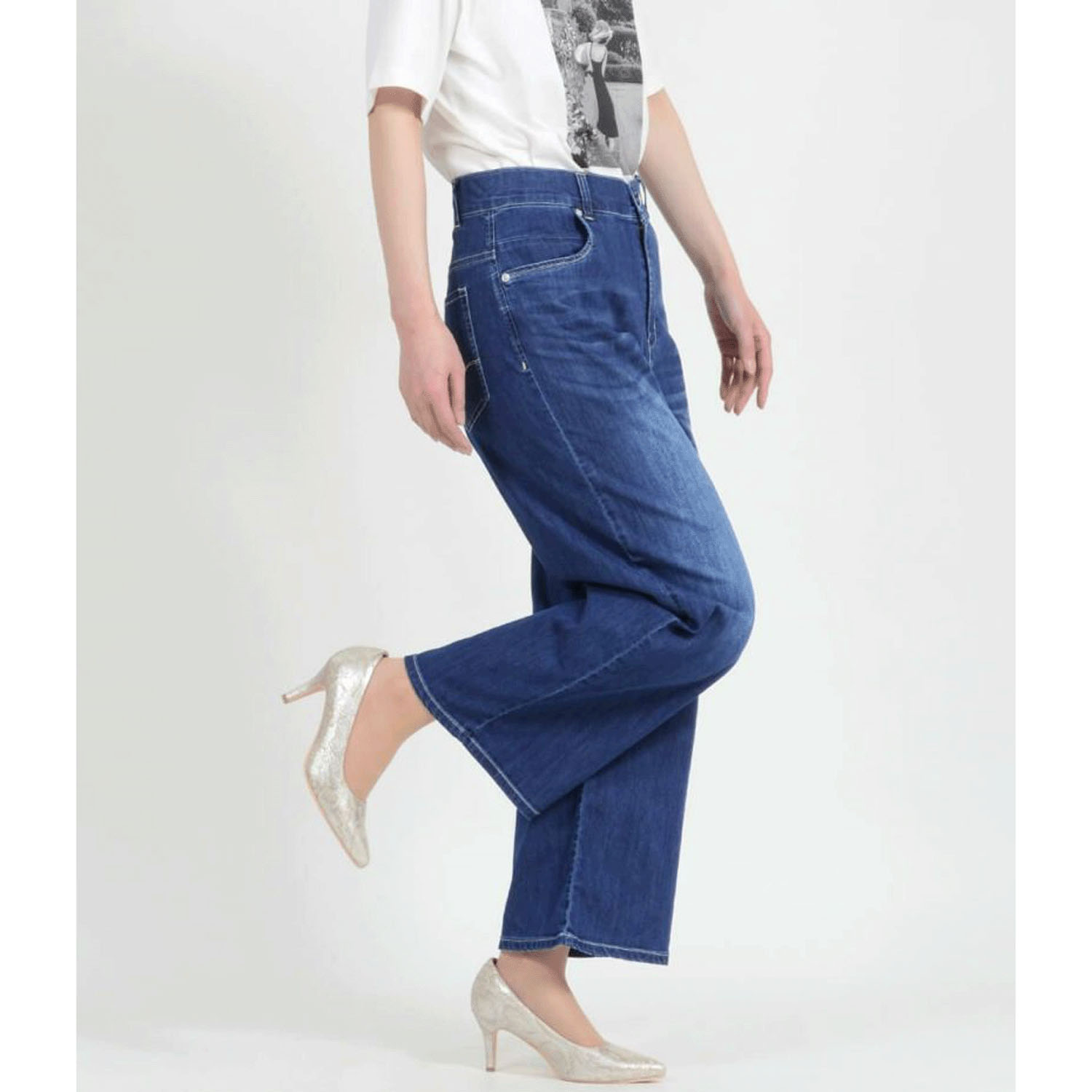 【InstaLive】aiai C／Nクールストレッチ 木陰デニムセミワイドパンツ - 画像19