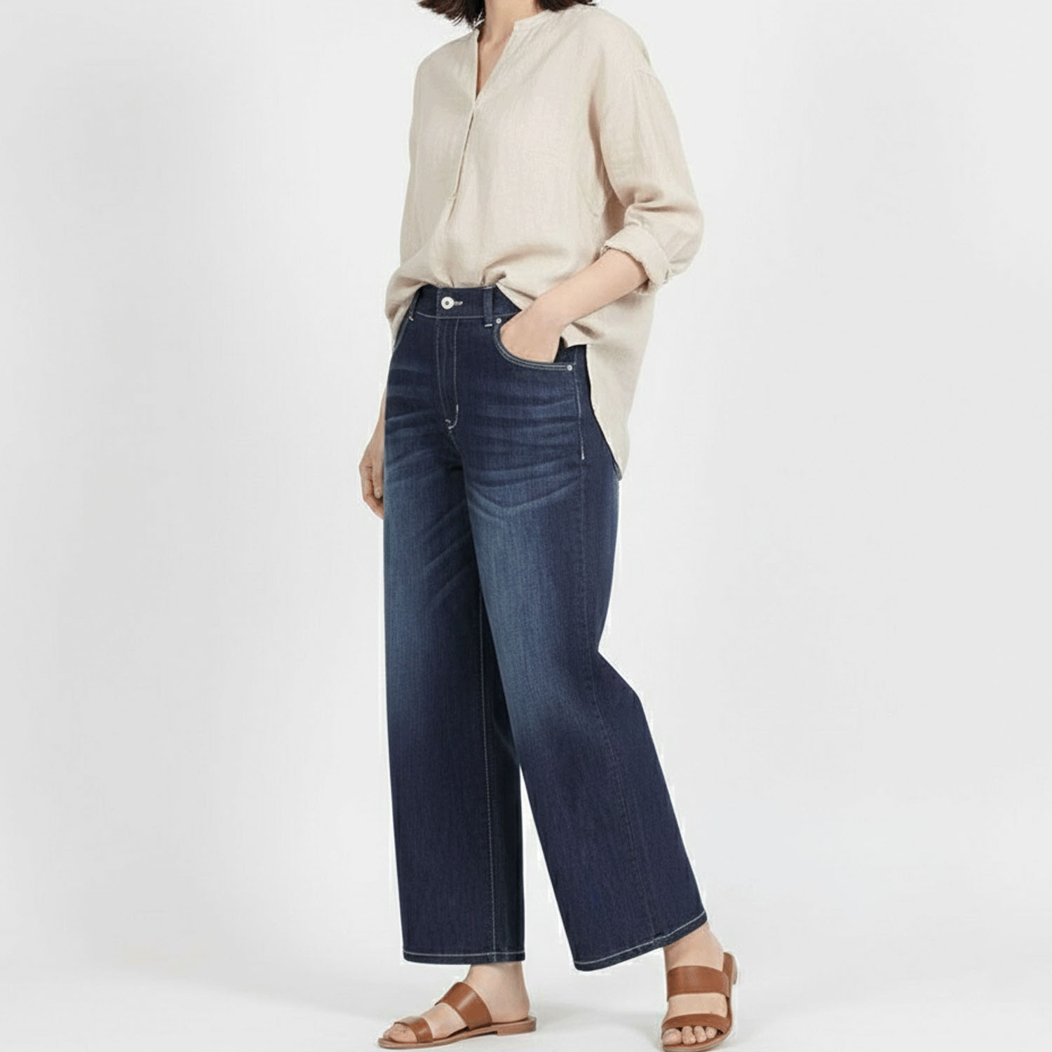 【InstaLive】aiai C／Nクールストレッチ 木陰デニムセミワイドパンツ - 画像36