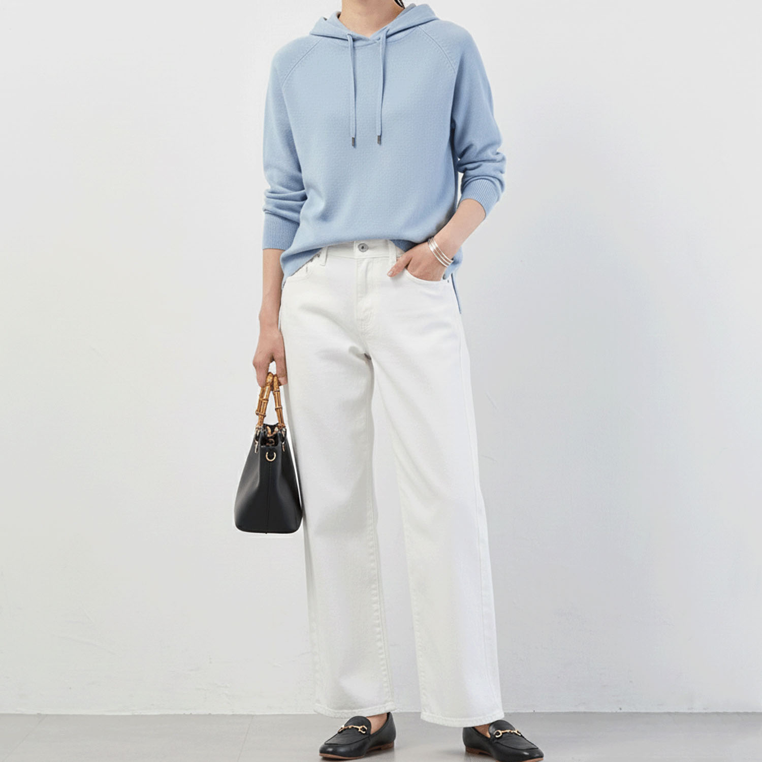 【InstaLive】aiai C／Nクールストレッチ 木陰デニムセミワイドパンツ - 画像8