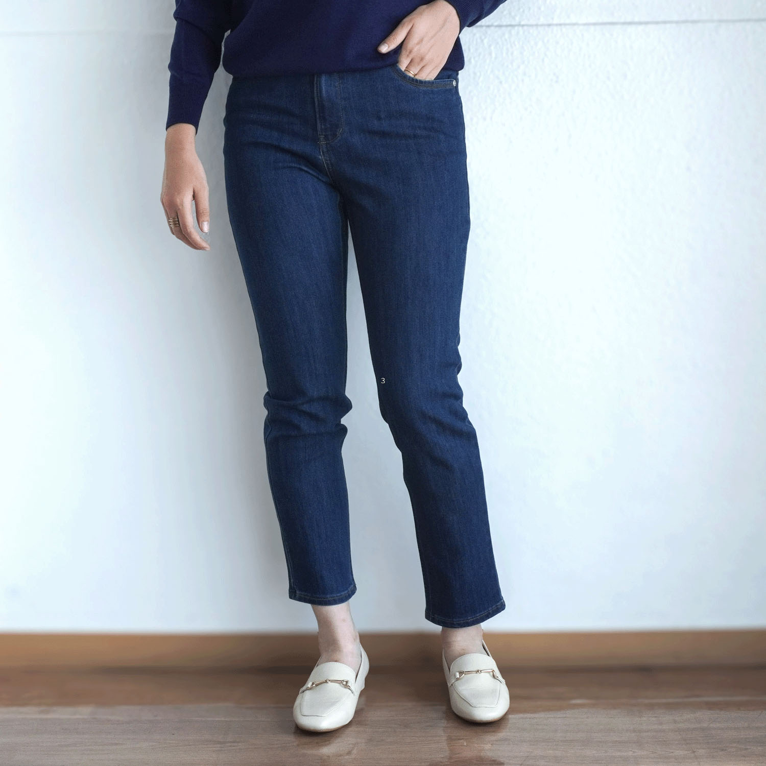 【Insta Live】aiai 木漏れ日デニム テーパードパンツ - 画像3