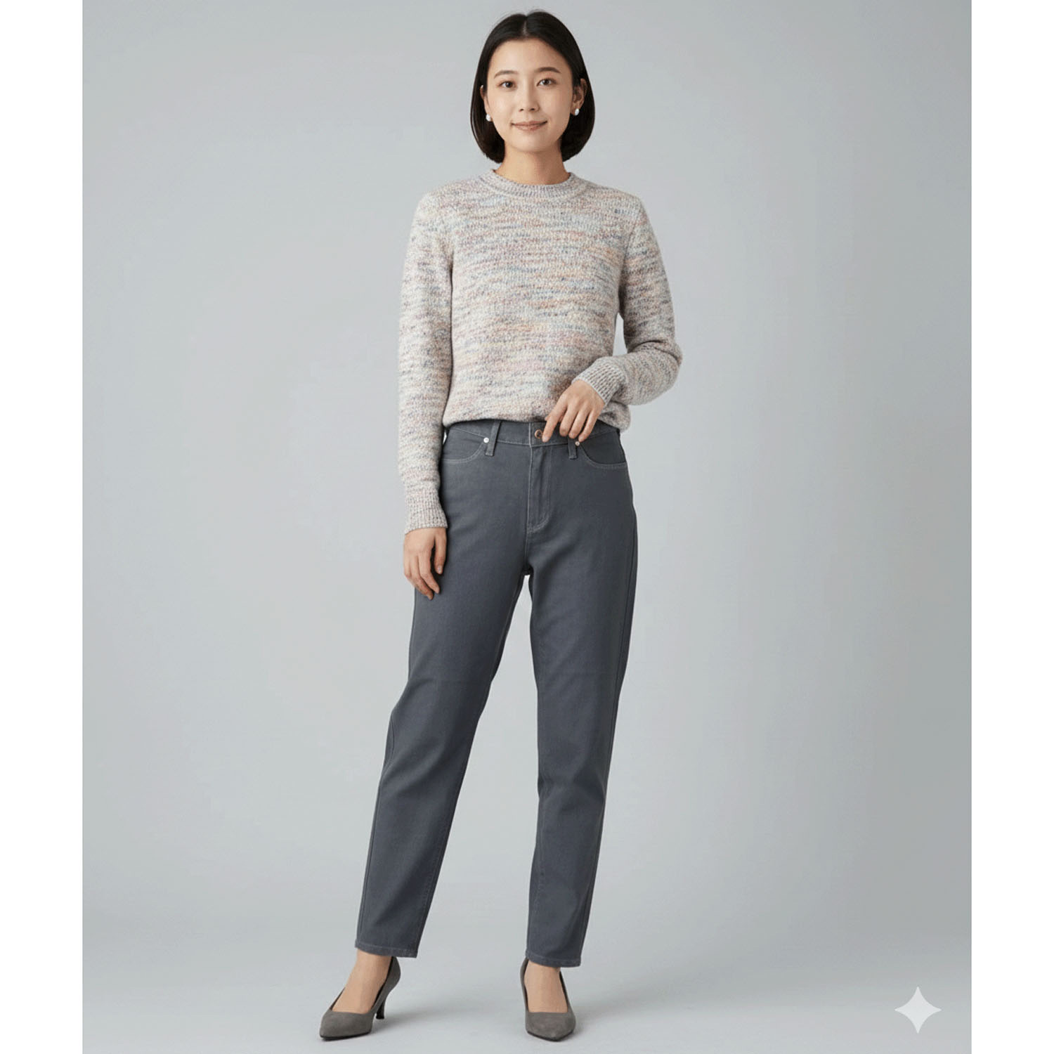 【Insta Live】aiai 木漏れ日デニム テーパードパンツ - 画像10