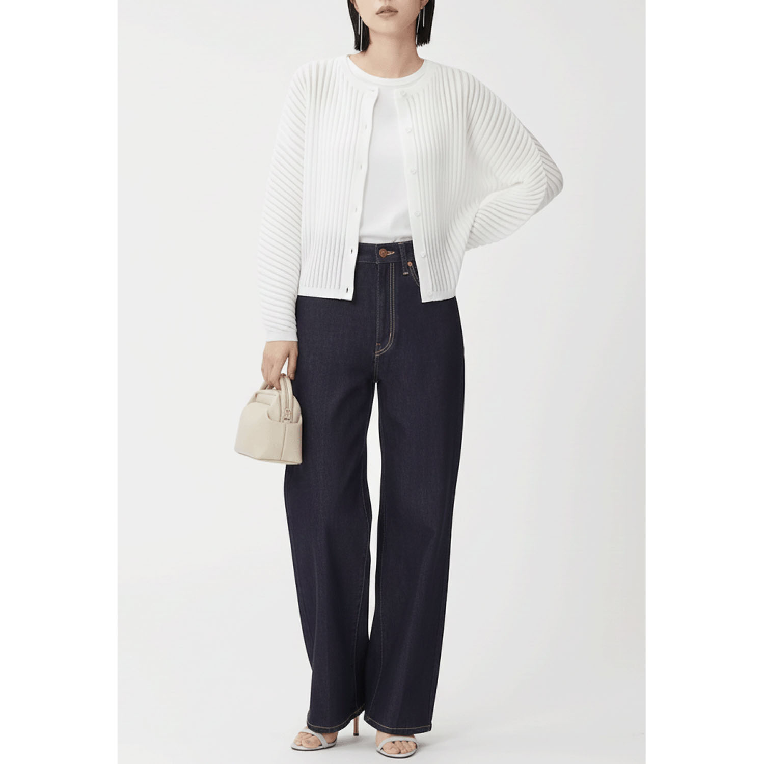 【Insta Live】aiai 木漏れ日デニム ワイドパンツ - 画像1