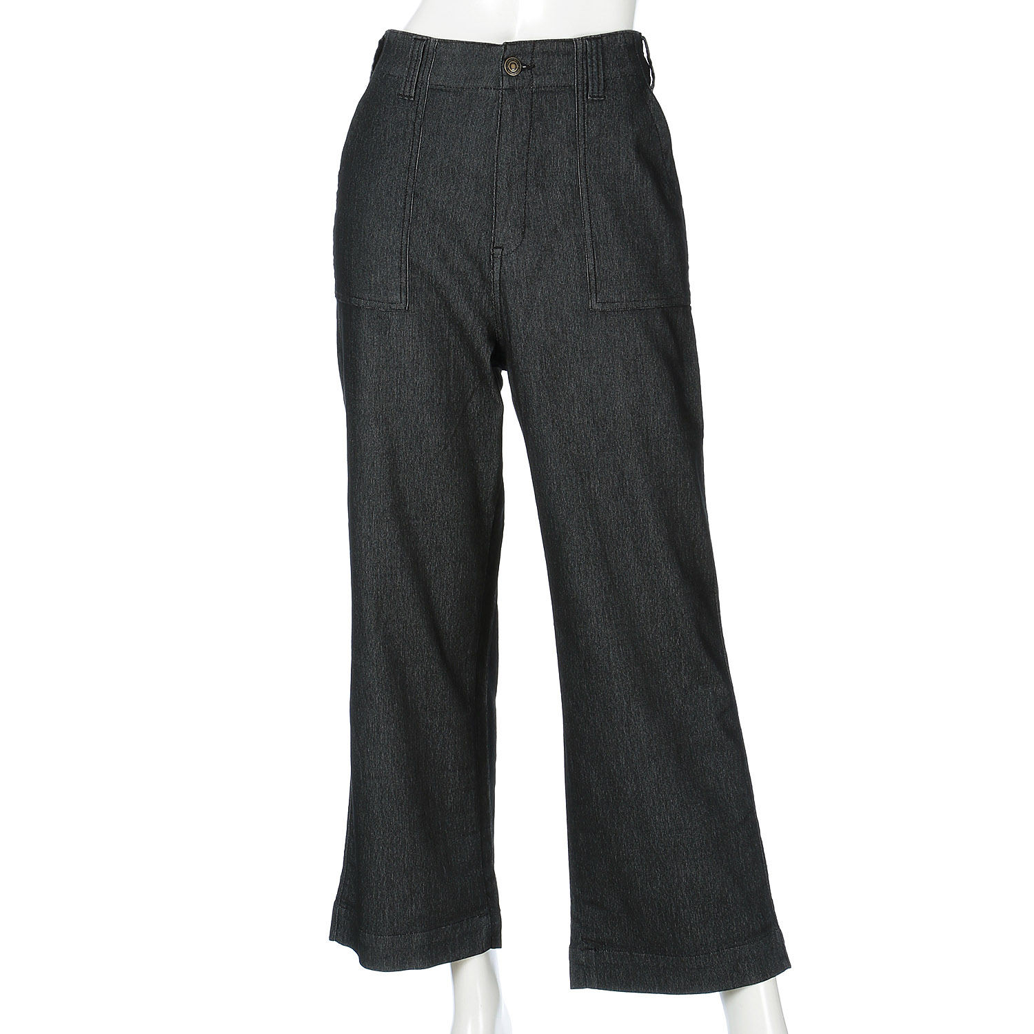 涼やかメッシュ調デニムベイカーパンツ - 画像5