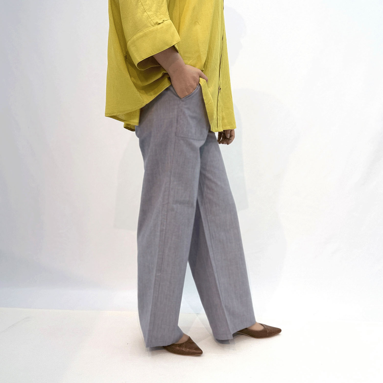 CAMEL ROAD シャンブレーベーカーパンツ - 画像2