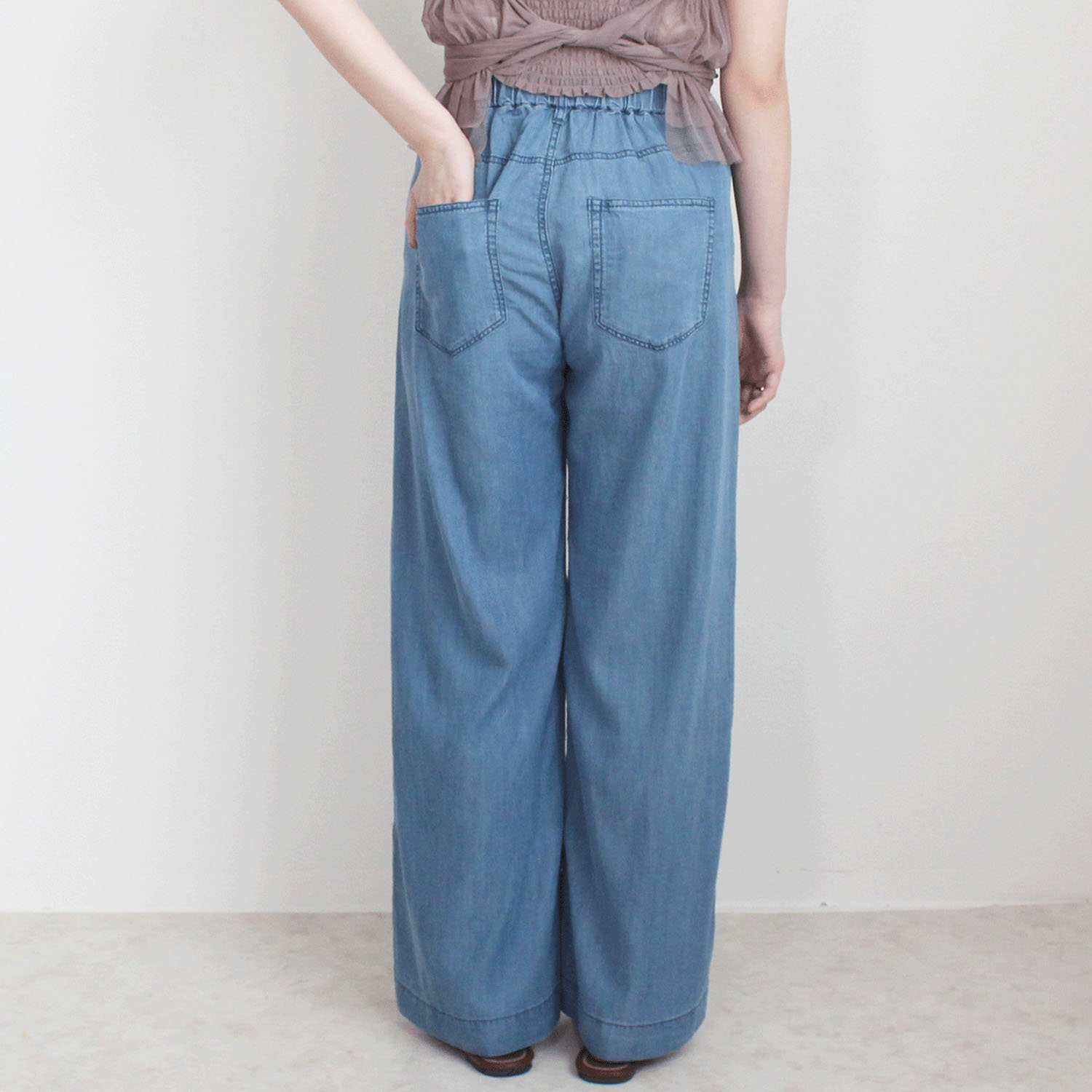 W HEART クールデニムワイドパンツ - 画像10