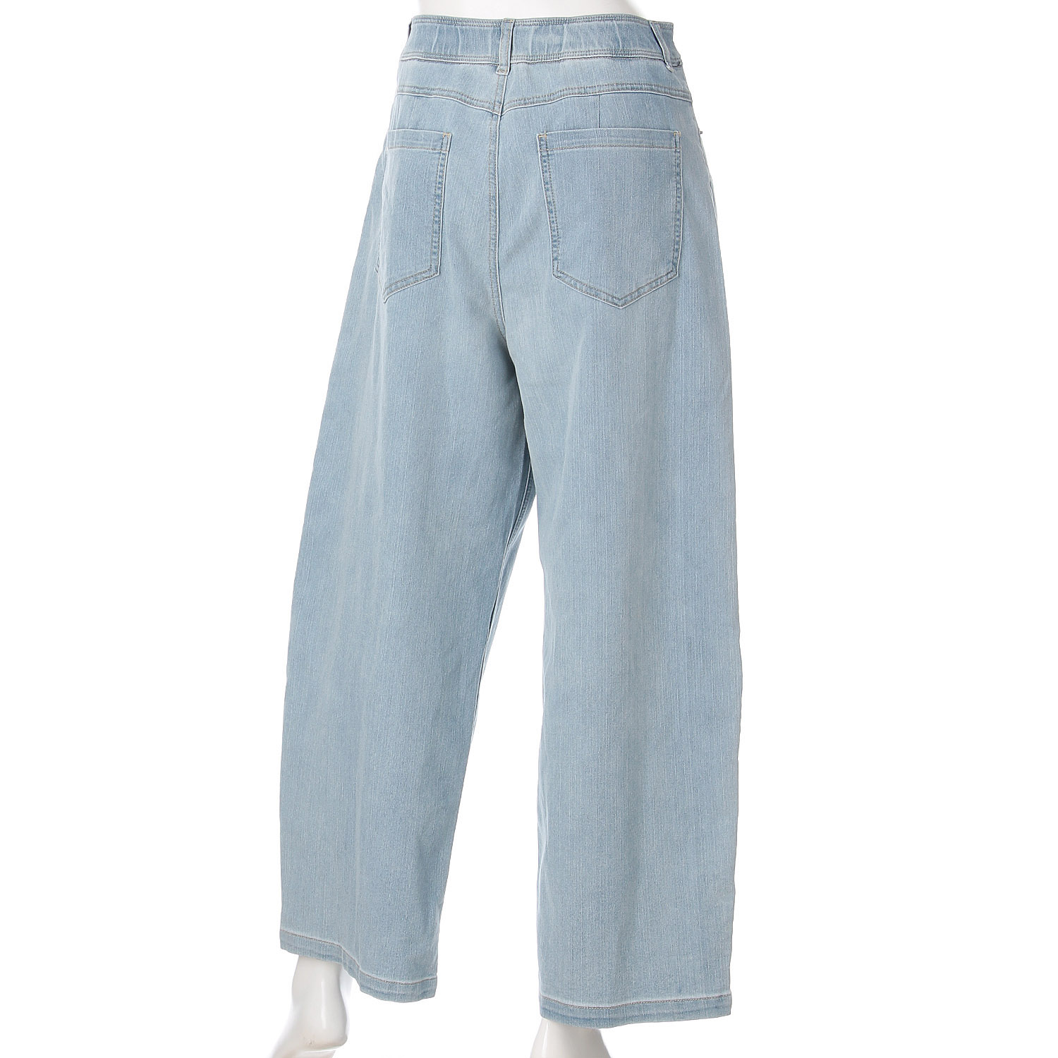 JEUNE ET JOYEUX TCストレッチ デニムカーヴィーパンツ - 画像4